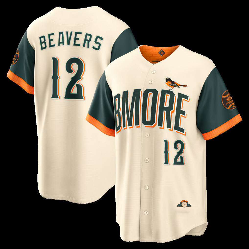 Baltimore Orioles #12 Dylan Beavers Natural HOLBERT 2026 City Connect Stadium Jersey