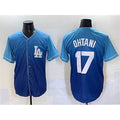 Los Angeles Dodgers #17 Shohei Ohtani Blue HOLBERT Stitched Jersey