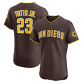 San Diego Padres #23 Fernando Tatis Jr. Brown HOLBERT Road Elite Jersey