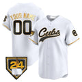 Custom Chicago Cubs 2024 Spring Training Patch Vapor Premier Limited Jersey ¨C White HOLBERT