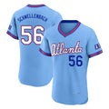 Atlanta Braves #56 Spencer Schwellenbach Player Powder Blue HOLBERT 2026 City Connect T-shirt Limited Elite Home Game Stitched Jerseys