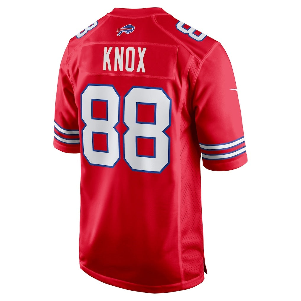 B.Bills #88 Dawson Knox Red HOLBERT Alternate Game Jersey