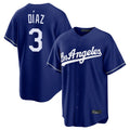 Los Angeles Dodgers #3 Edwin D¨ªaz Player Royal HOLBERT Game Stitched Jerseys