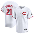 Cincinnati Reds #21 Hunter Greene Player White HOLBERT Limited Home Stitched Jerseys