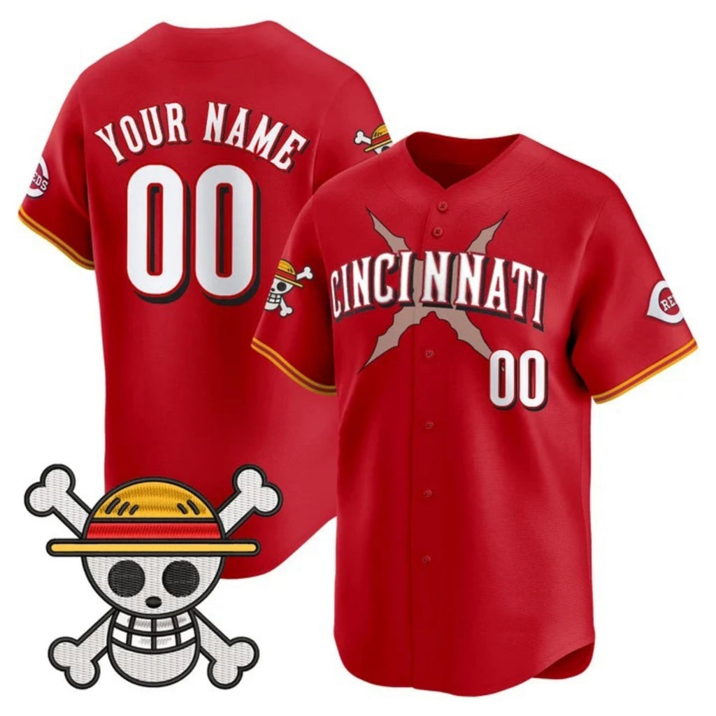 Custom Cincinnati Reds x One Piece Red HOLBERT Vapor Premier Limited Jersey - Stitched