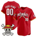 Custom Cincinnati Reds x One Piece Red HOLBERT Vapor Premier Limited Jersey - Stitched