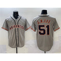 San Francisco Giants #51 Jung Hoo Lee Gray HOLBERT Cool Base Stitched Jersey 2