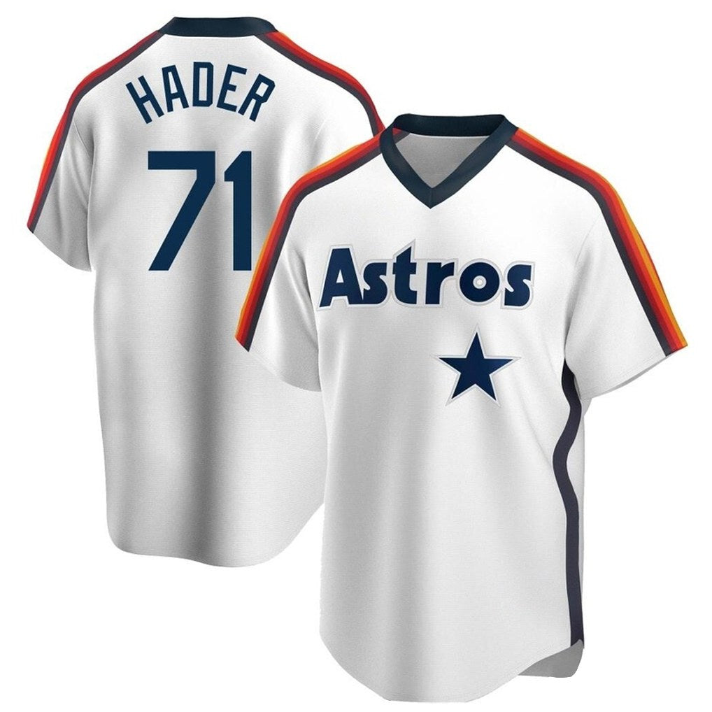Houston Astros #71 Josh Hader Player White Cooperstown Collection HOLBERT T-shirt Stitched Jerseys