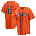 Houston Astros #11 Cam Smith Orange HOLBERT Alternate Replica Jersey