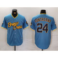 Milwaukee Brewers #24 William Contreras Blue HOLBERT 2022 City Connect Cool Base Stitched Jersey
