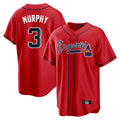 Atlanta Braves #3 Dale Murphy Player Red HOLBERT Home Game Stitched Jerseys