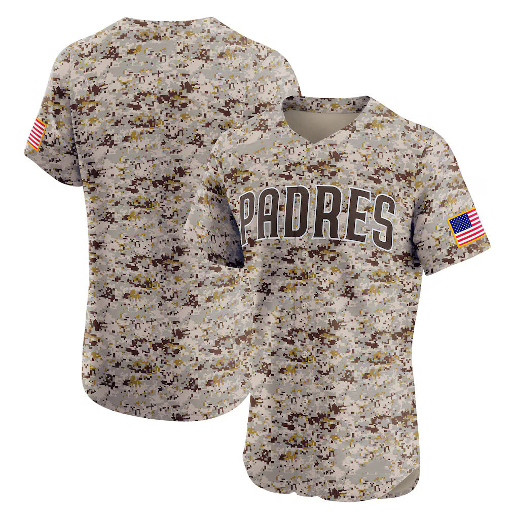 San Diego Padres Camo HOLBERT Alternate Vapor Premier Elite Patch Jersey