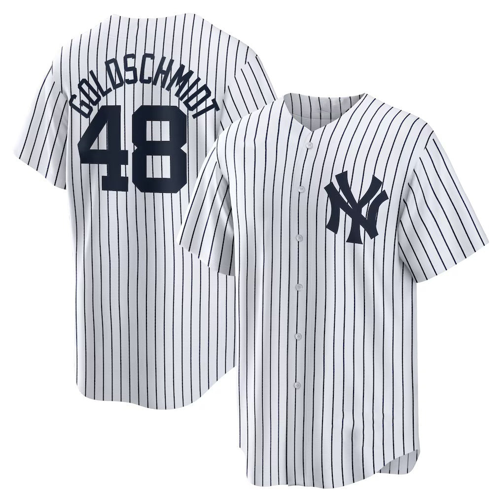 New York Yankees #48 Paul Goldschmidt White HOLBERT Home Replica Jersey