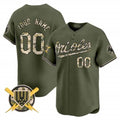 Custom Baltimore Orioles Armed Forces Day Vapor Premier Limited Jersey ¨C All Stitched-Green HOLBERT