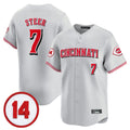 Cincinnati Reds #7 Spencer Steer Player Gray HOLBERT Vapor Premier Limited Home Stitched Jerseys
