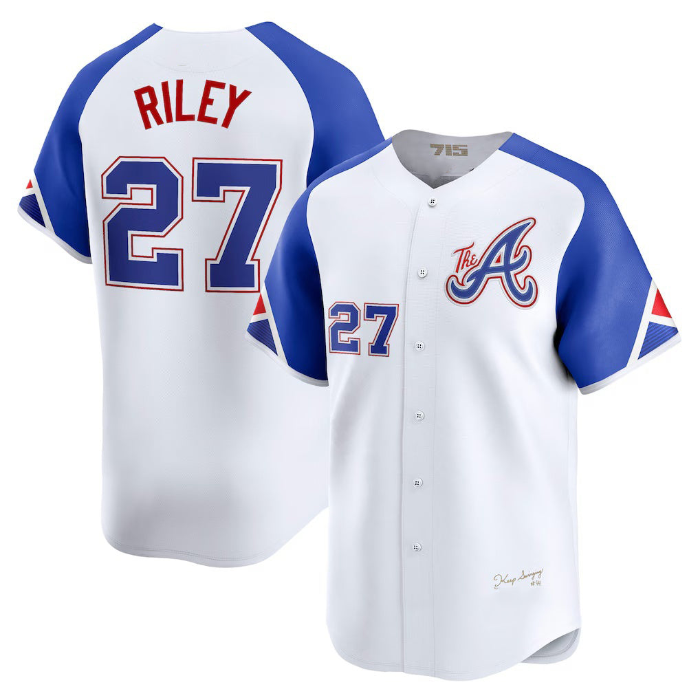 Atlanta Braves #27 Austin Riley White HOLBERT City Connect Limited Player Jersey