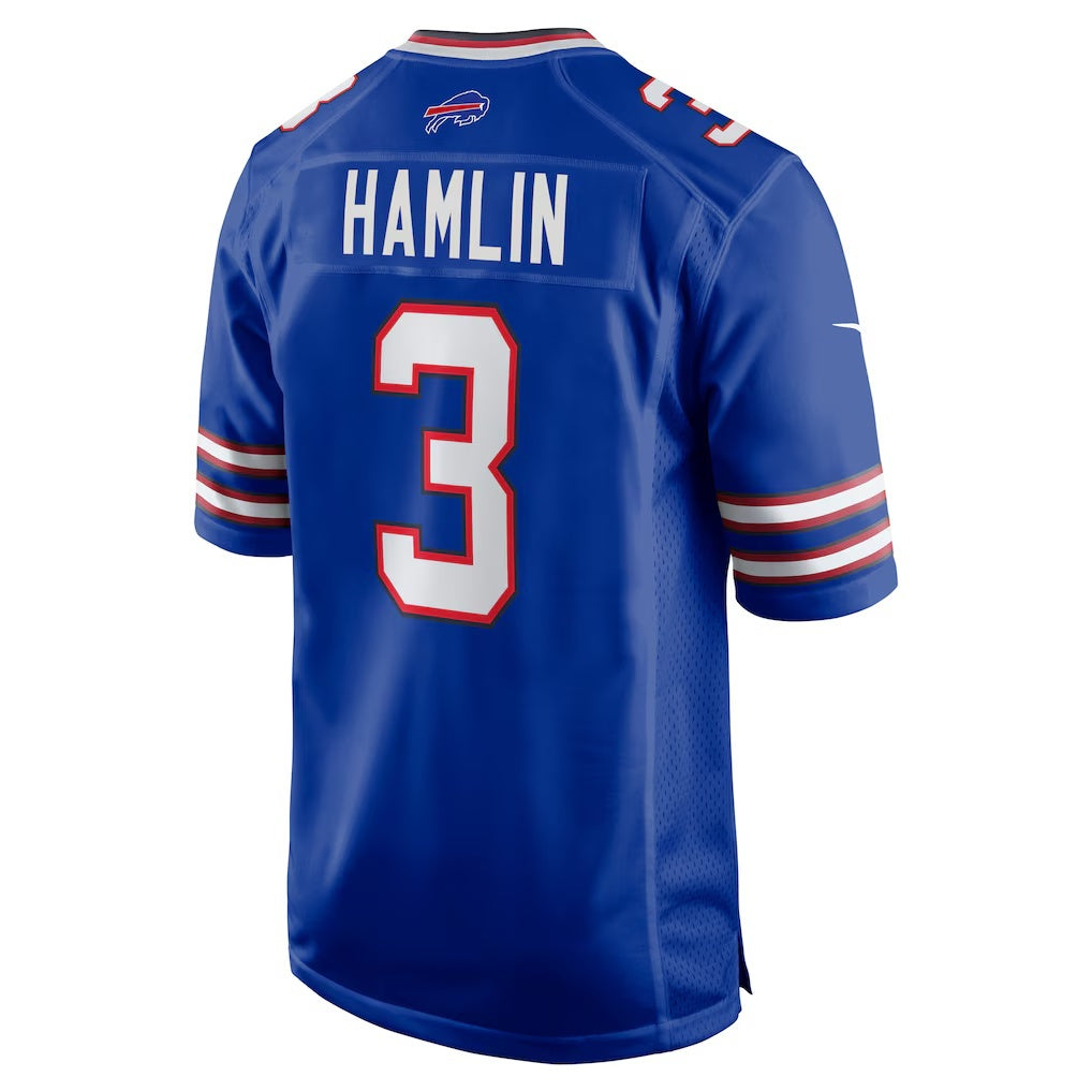 B.Bills #3 Damar Hamlin Royal HOLBERT Game Jersey