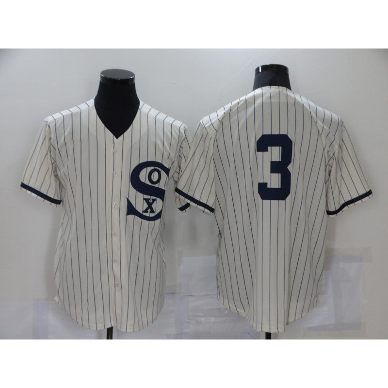 Chicago White Sox #3 Harold Baines 2021 Cream HOLBERT Field of Dreams Cool Base Stitched Jersey