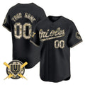 Custom Baltimore Orioles Armed Forces Day Vapor Premier Limited Jersey ¨C Black HOLBERT