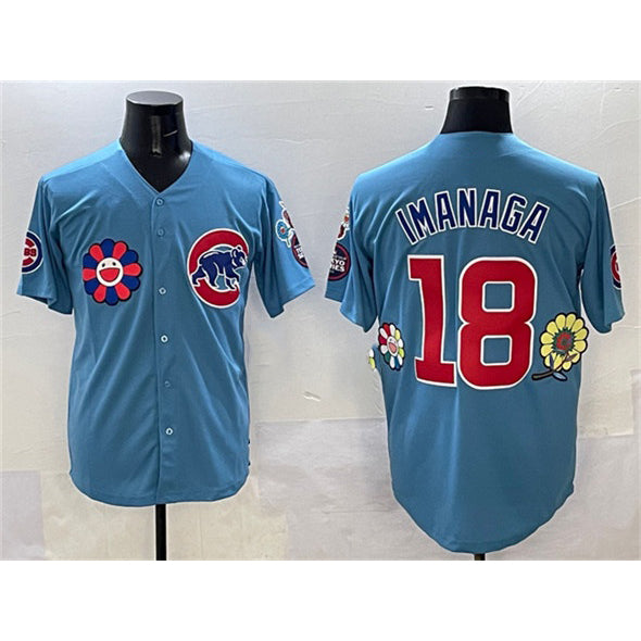 Chicago Cubs #18 Sh¨­ta Imanaga Blue HOLBERT 2025 Tokyo Series 2nd Alternate Limited Stitched Jersey