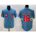 Chicago Cubs #18 Sh¨­ta Imanaga Blue HOLBERT 2025 Tokyo Series 2nd Alternate Limited Stitched Jersey