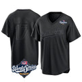 Los Angeles Dodgers #17 Shohei Ohtani Player Black HOLBERT World Series Pitch Fashion T-shirt Stitched Jerseys