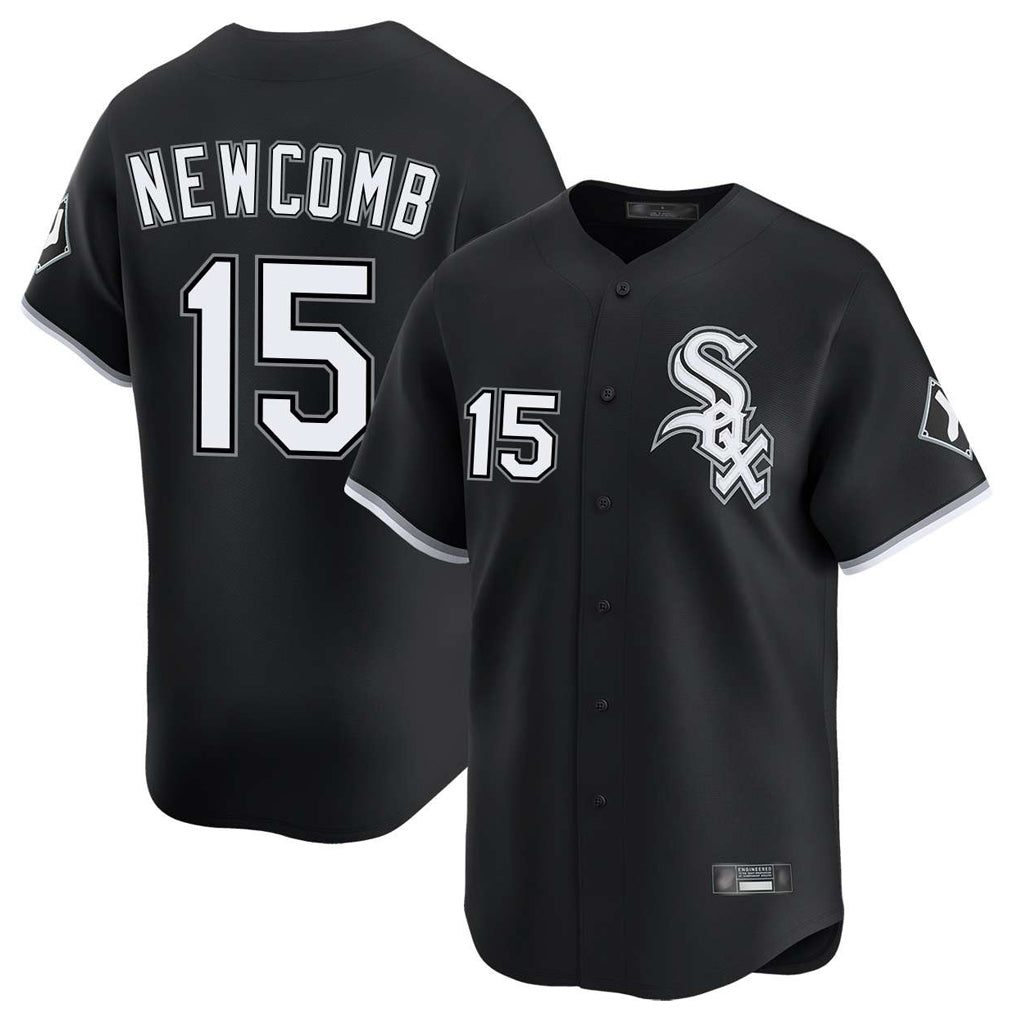 Chicago White Sox #15 Sean Newcomb Player Black HOLBERT Limited Home Stitched Jerseys