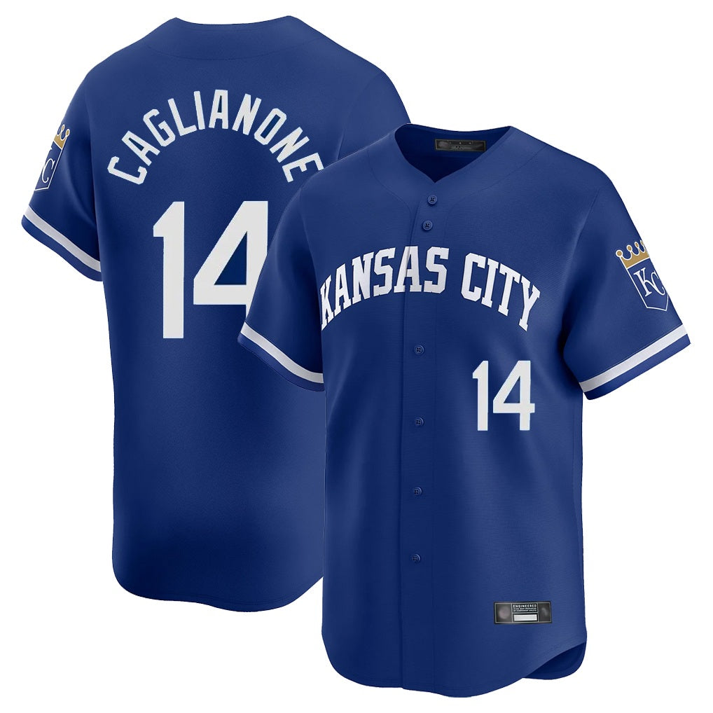 Kansas City Royals #14 Jac Caglianone Player Royal HOLBERT City Connect Limited Home Game Stitched Jerseys