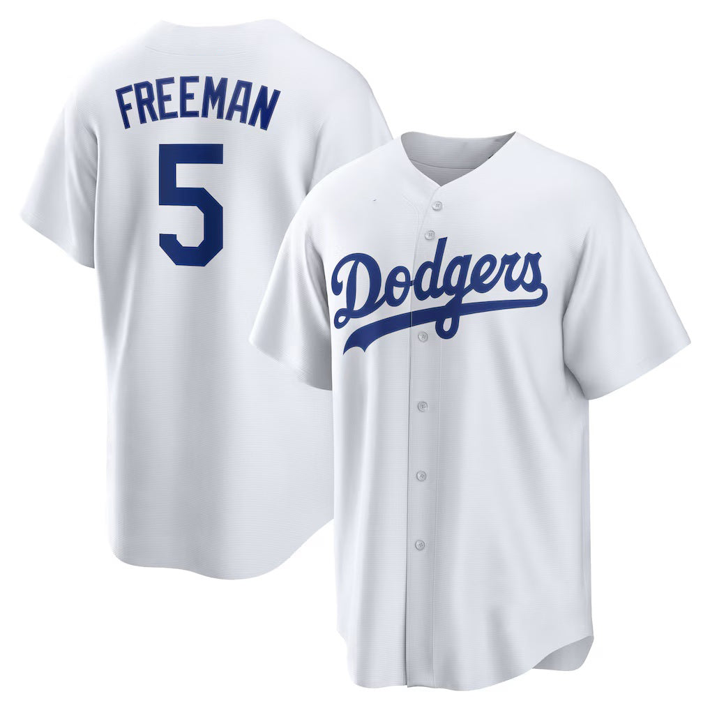 Los Angeles Dodgers #5 Freddie Freeman White HOLBERT Replica Player Jersey