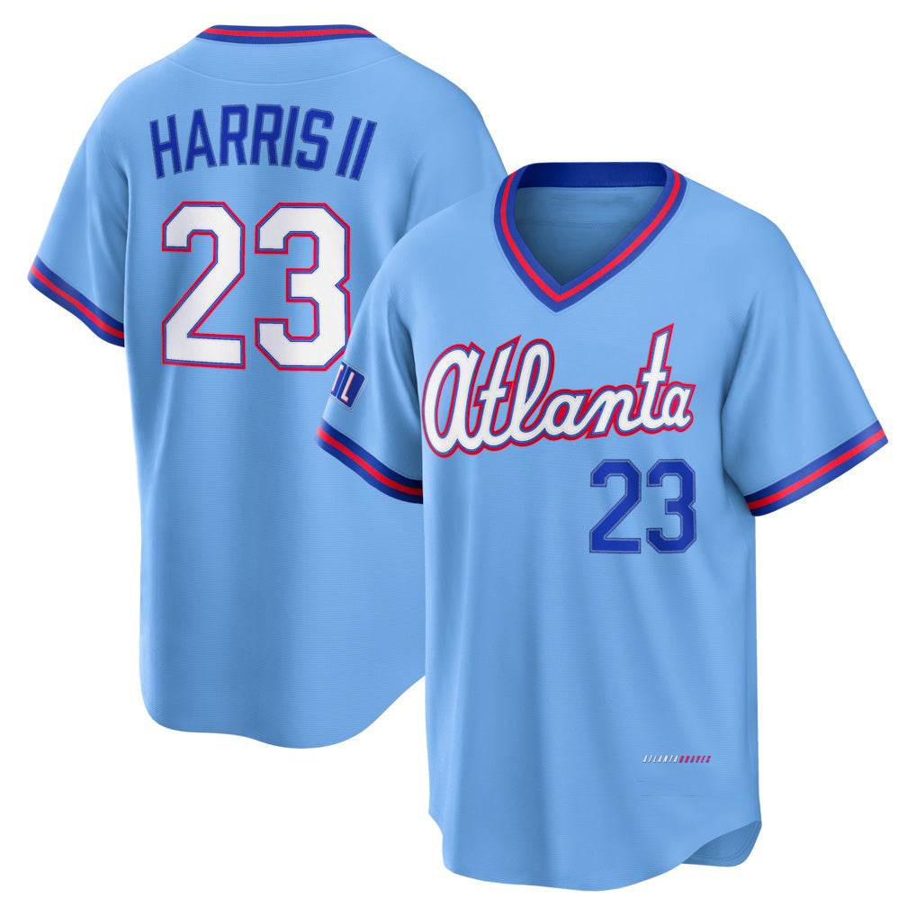 Atlanta Braves #23 Michael Harris II Powder Blue HOLBERT 2026 City Connect Stadium Jersey