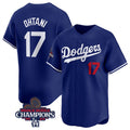 Los Angeles Dodgers #17 Shohei Ohtani Royal HOLBERT 2024 World Series Champions Alternate Limited Stitched Jersey