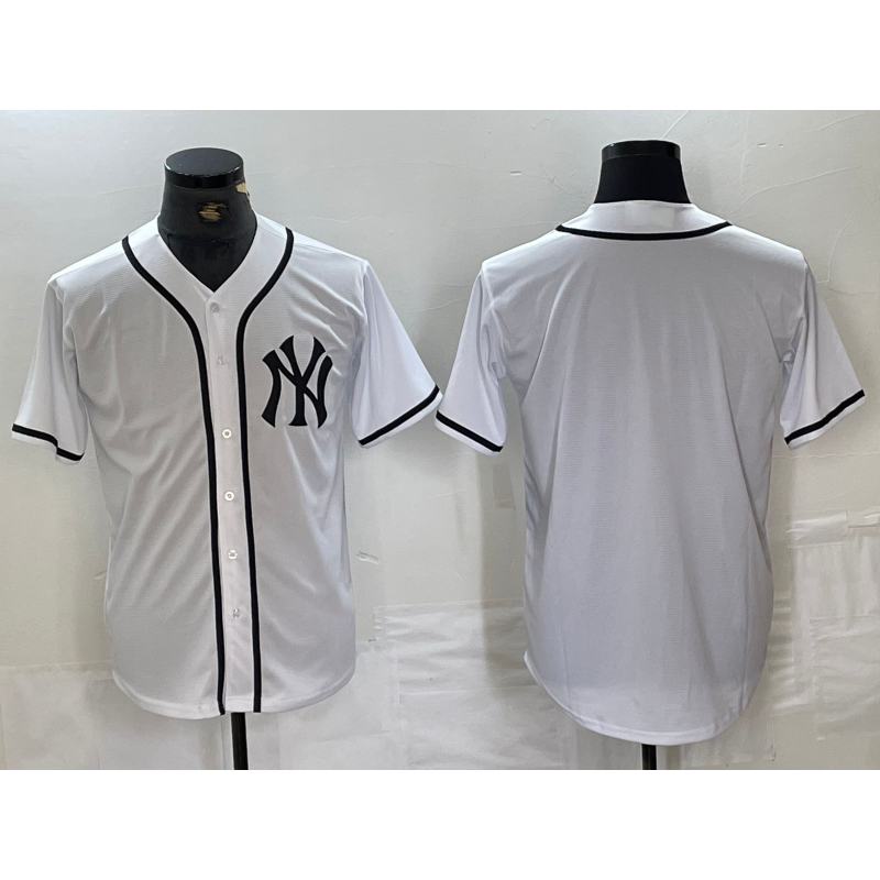 New York Yankees Blank White HOLBERT Cool Base Stitched Jersey
