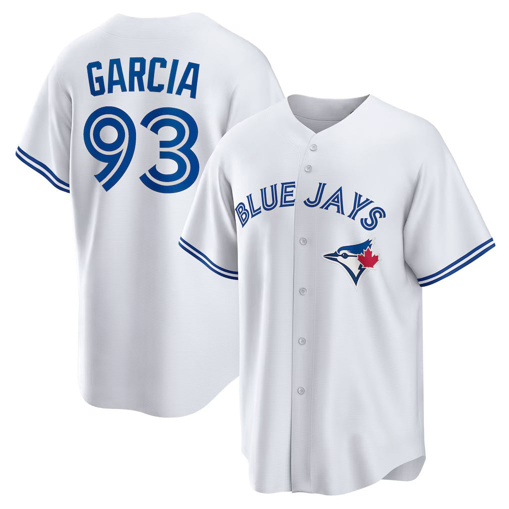 Toronto Blue Jays #93 Yimi Garcia White HOLBERT Home Replica Player Jersey