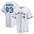 Toronto Blue Jays #93 Yimi Garcia White HOLBERT Home Replica Player Jersey