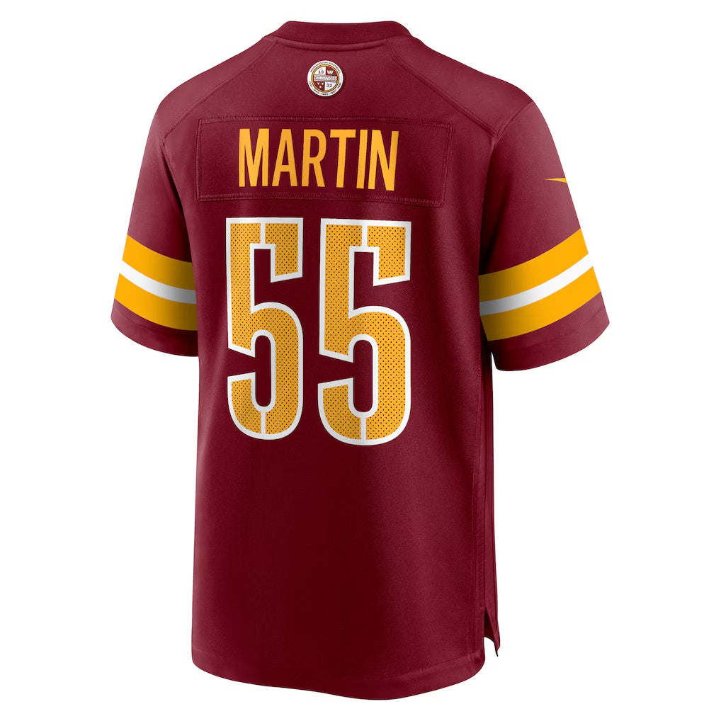 W.Commanders #55 Jacob Martin Burgundy HOLBERT Team Game Jersey