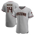 Arizona Diamondbacks #14 Gabriel Moreno Player Gray HOLBERT Road Limited Elite Home Game Stitched Jerseys