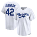 Los Angeles Dodgers #42 Jackie Robinson White HOLBERT Throwback Cooperstown Collection Limited Jersey