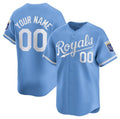 Custom Kansas City Royals Active Player Light Blue HOLBERT 2024 Alternate Limited Stitched Jersey