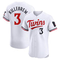 Minnesota Twins #3 Harmon Killebrew Player White HOLBERTHome Limited Elite Stitched Jerseys