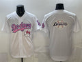 Los Angeles Dodgers Team Big Logo White HOLBERT Hello Kitty Night Stitched Jersey