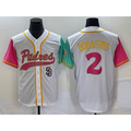 San Diego Padres #2 Xander Bogaerts White HOLBERT NEW 2023 City Connect Cool Base Stitched Jersey 4