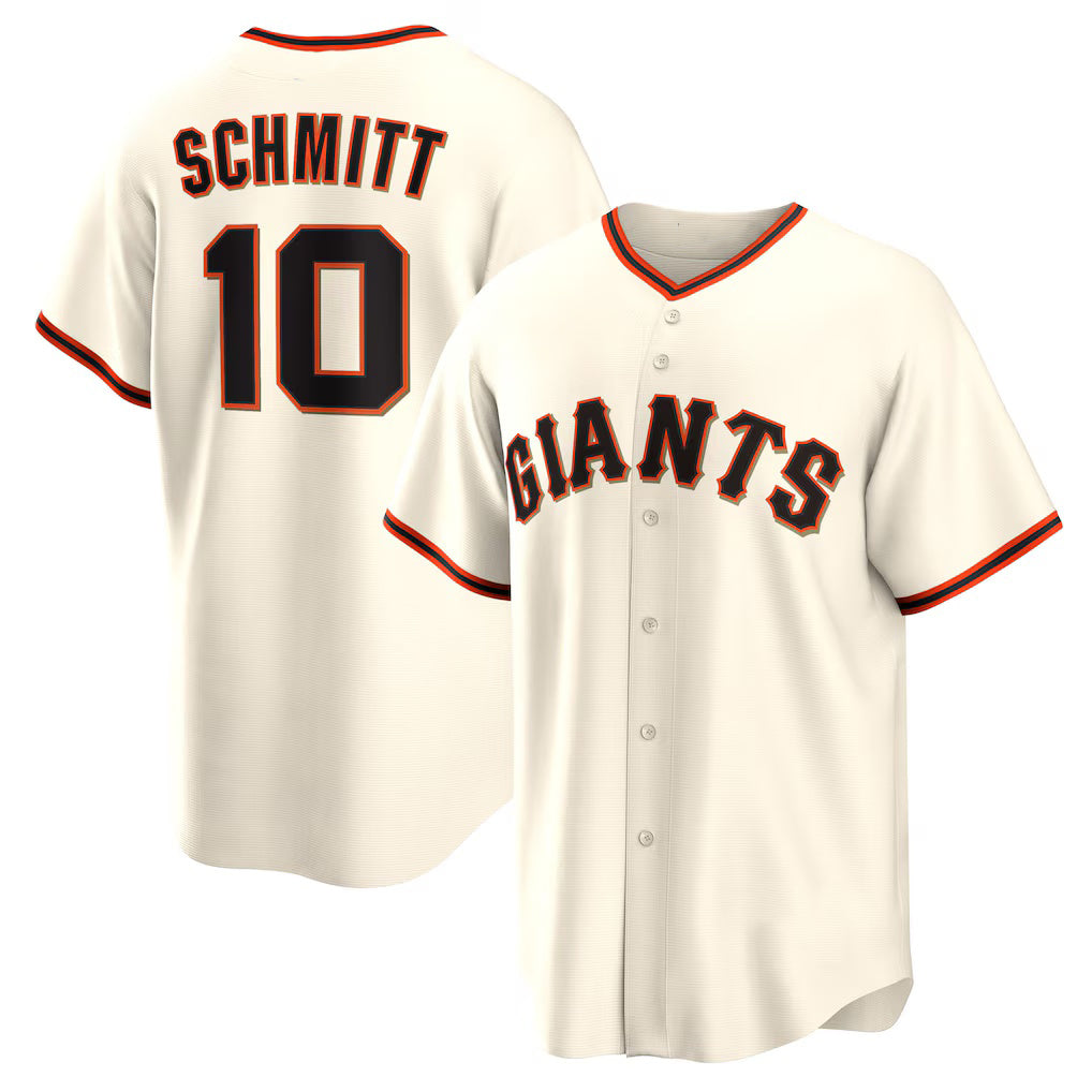San Francisco Giants #10 Casey Schmitt Cream HOLBERT Home Replica Jersey