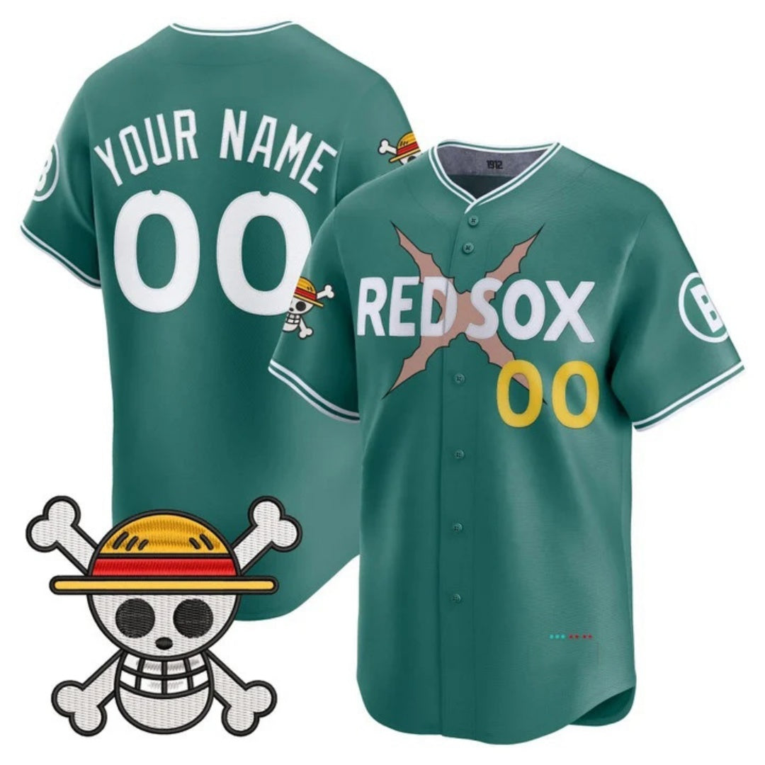 Custom Boston Red Sox x One Piece Green HOLBERT Vapor Premier Limited Jersey - Stitched