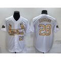 St. Louis Cardinals #28 Nolan Arenado Number White HOLBERT 2022 All Star Stitched Cool Base Jersey