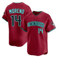 Arizona Diamondbacks #14 Gabriel Moreno Player Red HOLBERT Limited Home Game Stitched Jerseys