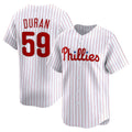 Philadelphia Phillies #59 Jhoan Duran White HOLBERT Home Limited Player Jersey