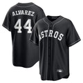 Houston Astros #44 Yordan Alvarez Player Black HOLBERT Home Game Stitched Jerseys