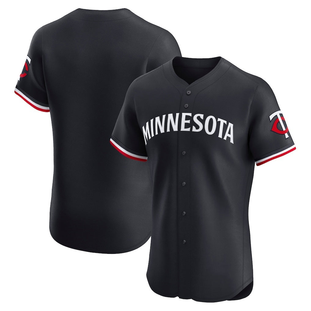 Minnesota Twins Navy HOLBERT Alternate Vapor Premier Elite Patch Jersey