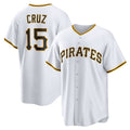Pittsburgh Pirates #15 Oneil Cruz White HOLBERT Home Replica Jersey