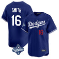 Los Angeles Dodgers #16 Will Smith Player Royal HOLBERT World Series Meet Limited Home Stitched Jerseys
